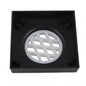 115*115mm Black Smart Tile Insert Floor Waste Shower Grate Drain(73.8mm Outlet)