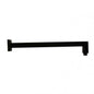 Square Black Brass Wall Mounted Shower Arm 400mm