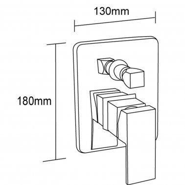 Wall Mixer With Diverter