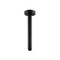 Round Black Ceiling Shower Arm 400mm