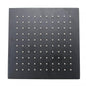 Black Rainfall Brass Shower Head 200mm