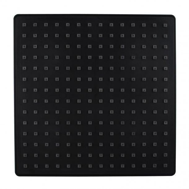 9" Square Black ABS Rainfall Shower Head 230mm