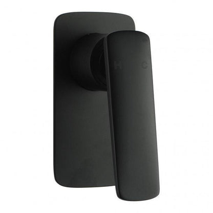 Square Black ShowerBath Wall Mixer