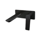 Square Black Wall Mixer with Spout