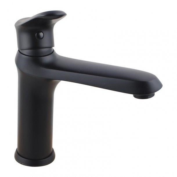 Round Black BasinMixer (Brass)