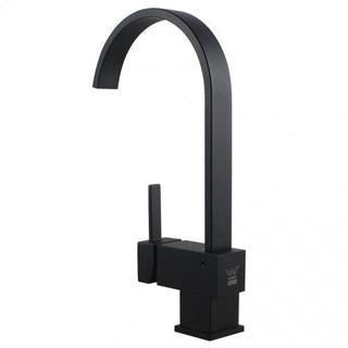 Black Round Kitchen Sink Mixer Tap