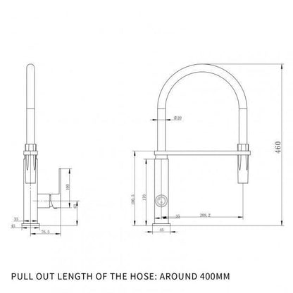 Matte Black Kitchen Sink Mixer Tap