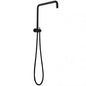 Round Black Shower Station without Shower Head and Handheld Shower