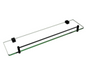 Black Glass Shelf Holder 500mm