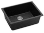 Black Granite Quartz Stone TopUndermount Kitchen Sink Single Bowl 635*469*241mm