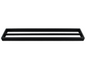 Black Double Towel Rail 600mm