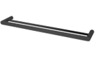 Black Double Towel Rail 800mm