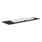 SARAH Semi Inset BLACK SPARKLE 1500mm Basin Top Only Double Bowl 2TH