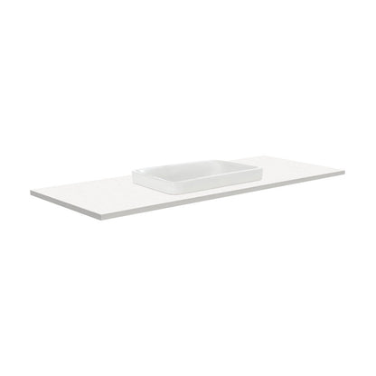 Sarah Crystal Pure 1200 Semi-Inset Basin-Top, No Tap Hole