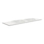 SARAH Semi Inset CRYSTAL PURE 1500mm Basin Top Only Double Bowl NTH