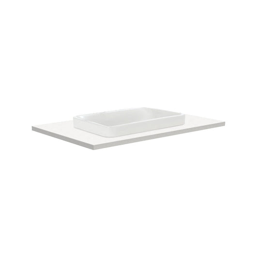 SARAH Semi Inset CRYSTAL PURE 750mm Basin Top ONLY NTH