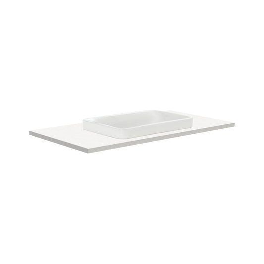 SARAH Semi Inset CRYSTAL PURE 900mm Basin Top Only NTH