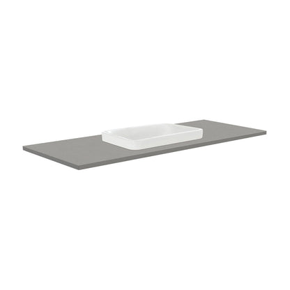 SARAH Semi Inset DOVE GREY 1200mm Basin Top Only NTH