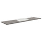 SARAH Semi Inset DOVE GREY 1800mm Basin Top Only Single Bowl 1TH