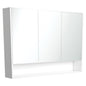 UNIVERSAL Mirror Cabinet 1200 with Display Shelf Satin White