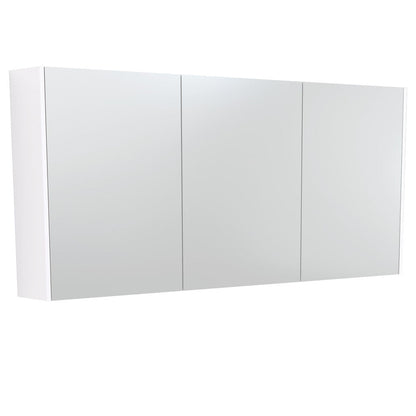 500 Mirror Cabinet with Gloss White Side Panels