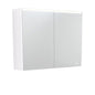 LED Mirror Cabinet 900 with Gloss White Side Panels