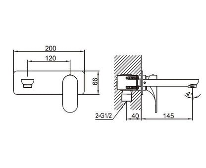 Wall Mixer With Spout