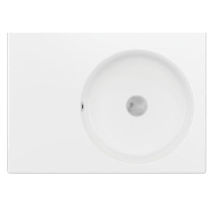 REBA Ceramic Wall Hung Basin Right Hand Bowl with overflow NTH 600x425x168mm