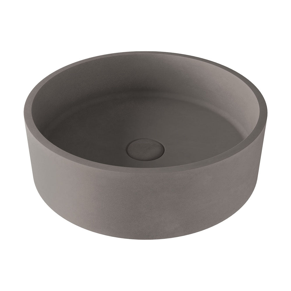 Jada Concrete Round Basin Above Counter 390x120mm