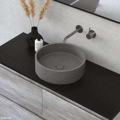Jada Concrete Round Basin Above Counter 390x120mm