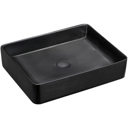 LUCIANA Matte Black Above Counter Basin 510x405x110mm