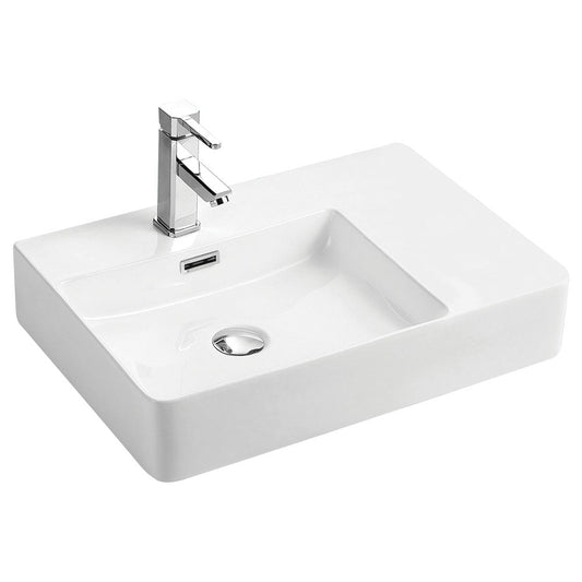 PETRA Wall Hung Left Hand Bowl 600 x 420 x 120mm