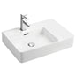 PETRA Wall Hung Left Hand Bowl 600 x 420 x 120mm
