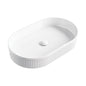ELEANOR Oval Gloss White Above Counter Basin 580 x 360 x 100mm