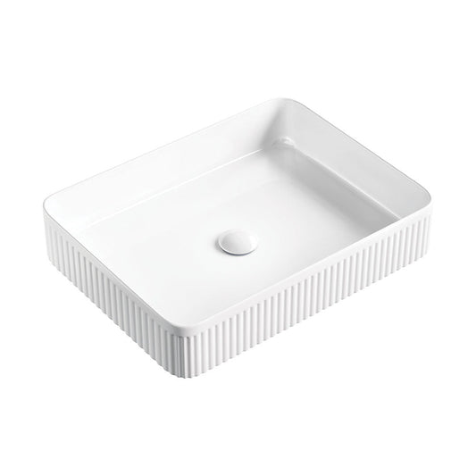 Eleanor Rectangular Above Counter Fluted Basin