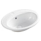 LACY Drop In Basin White Ceramic 1TH 550x470x200mm