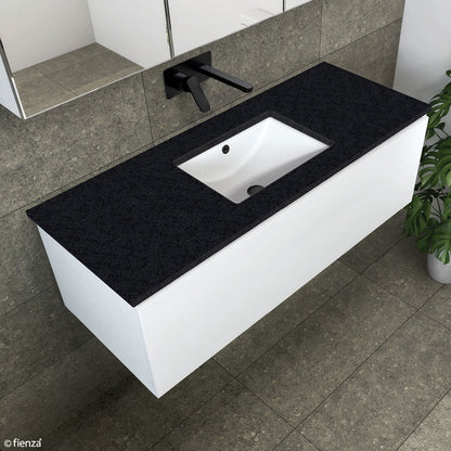 SARAH Undermount BLACK SPARKLE 1200mm Basin Top Only NTH