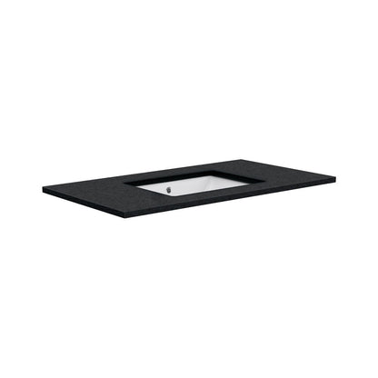 SARAH Undermount BLACK SPARKLE 900mm Basin Top Only NTH