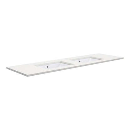 Sarah Crystal Pure 1500 Undermount Basin-Top, Double Bowl, No Tap Hole
