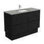 SARAH DOVE GREY AMATO 1200 Satin Black Vanity On Kick 1TH