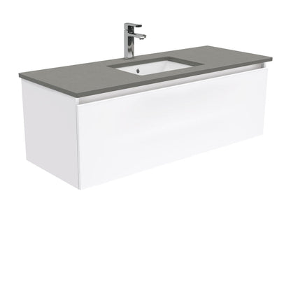 SARAH DOVE GREY 1200 MANU Wall Hung Cab with 2 Internal Drawers 1TH