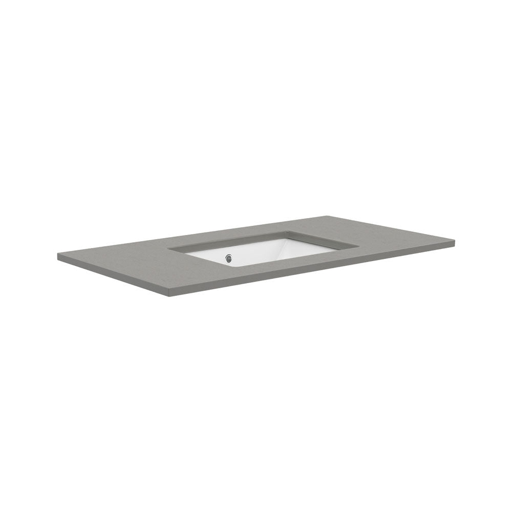 Sarah Dove Grey 900 Undermount Basin-Top, No Tap Hole