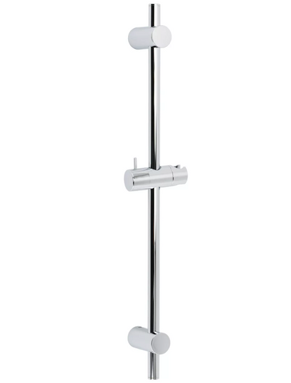 Round Chrome Rail with Handheld Shower,Fixed Wall Connector