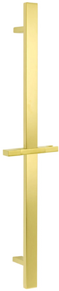 Square Brush Gold Hand held Shower  Rail