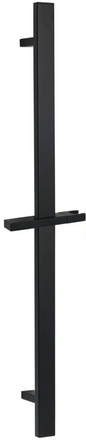Square Black Hand held Shower  Rail
