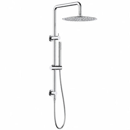 Round Shower Set with Overhead Rain Shower & Handheld Shower