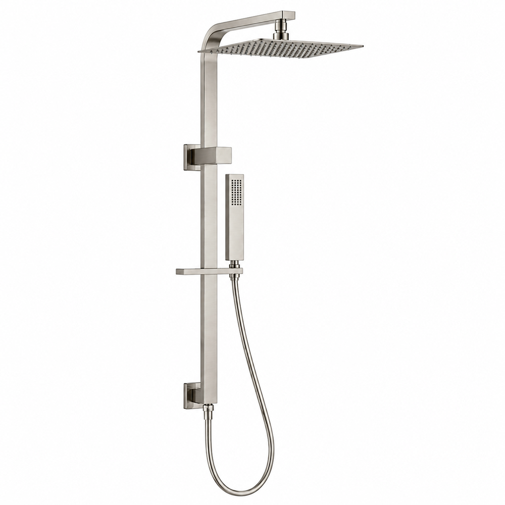 Square Shower Station With 250mm SS Shower Head NO HANDHELD