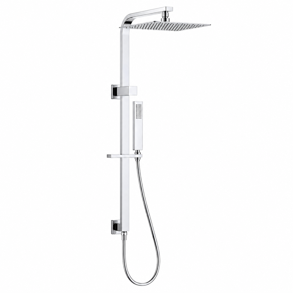 Square Shower Station With 250mm SS Shower Head NO HANDHELD