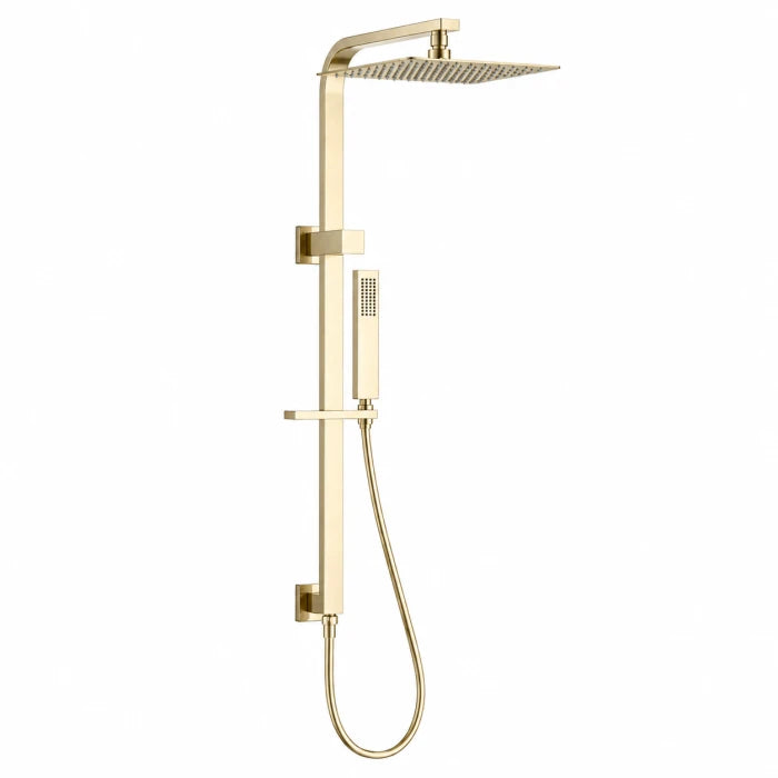 Regio Square Shower Station with 250mm Stainless Steel Shower Head ï¿½ Top Water Inlet