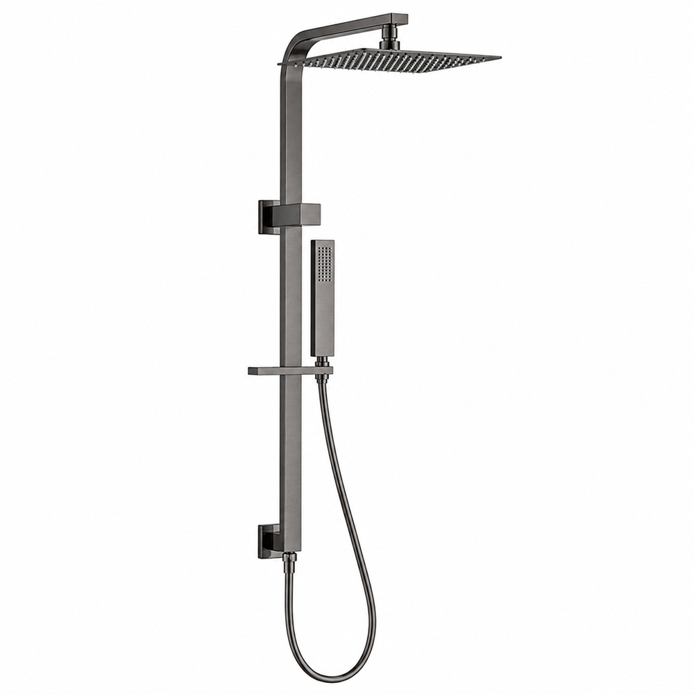 Square Shower Station With 250mm SS Shower Head NO HANDHELD